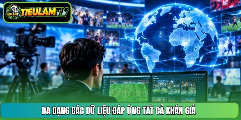 Đa dạng các dữ liệu đáp ứng tất cả khán giả