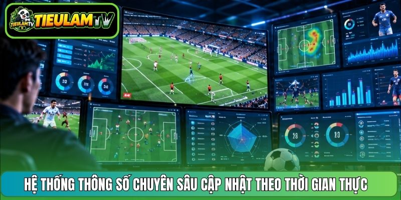 Hệ thống thông số chuyên sâu cập nhật theo thời gian thực 